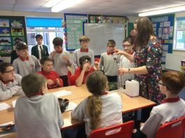 The Science Department from St. Colmcille\'s visit  P7 