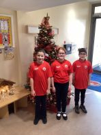 Holy Family swimmers at Ulster School Gala