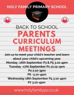 Parents Curriculum Meeting